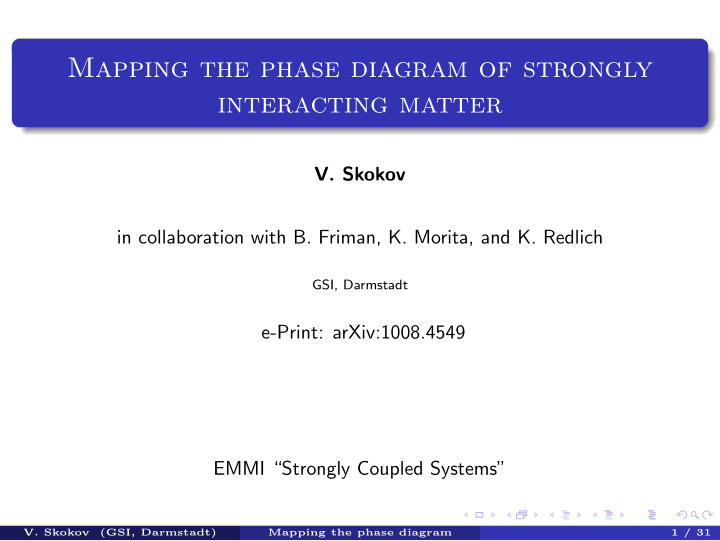 mapping the phase diagram of strongly interacting matter