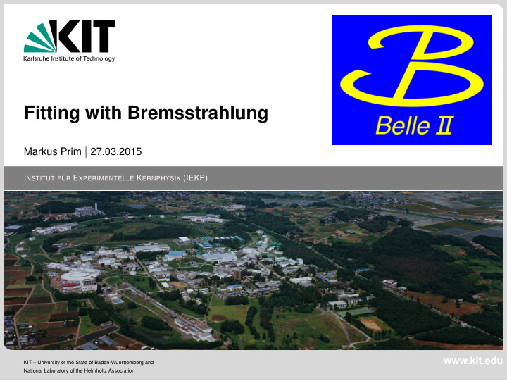 fitting with bremsstrahlung
