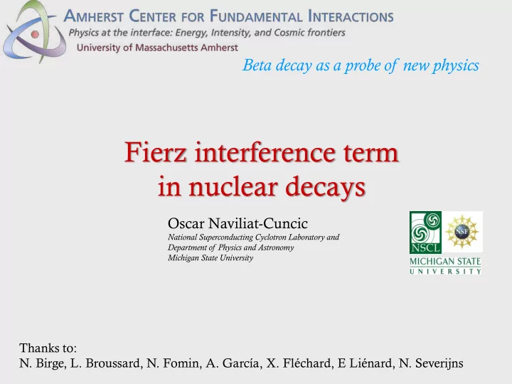 in nuclear decays