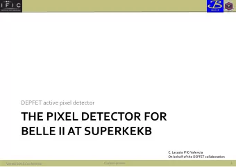 THE  PIXEL  DETECTOR  FOR      BELLE  II  AT  SUPERKEKB    C.