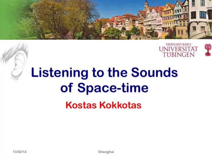 listening to the sounds of space time