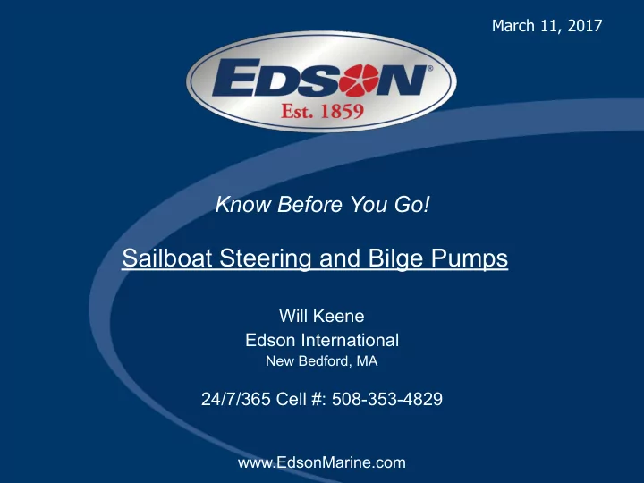 sailboat steering and bilge pumps