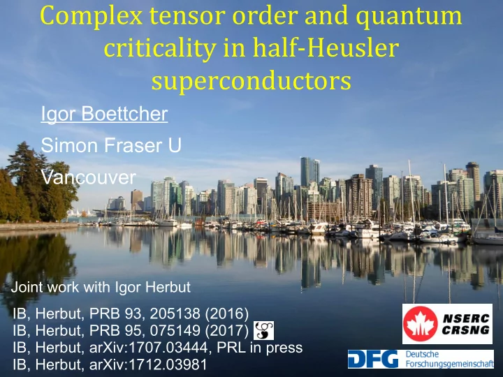 complex tensor order and quantum criticality in half
