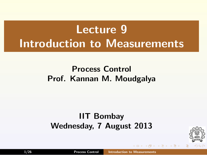 lecture 9 introduction to measurements