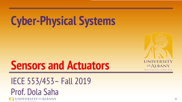 cyber physical systems sensors and actuators