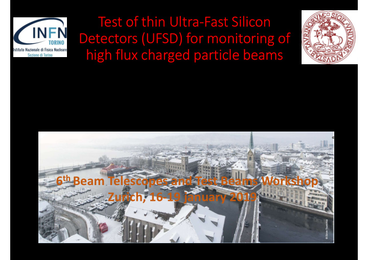 test of thin ultra fast silicon detectors ufsd for