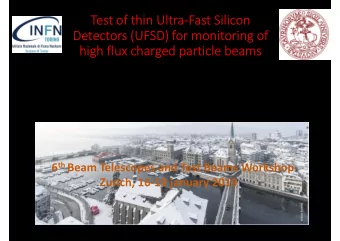 Test of thin Ultra-Fast Silicon  Detectors (UFSD) for monitoring of  high flux charged particle