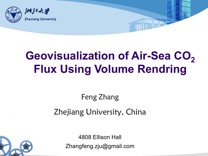 geovisualization of air sea co 2 flux using volume