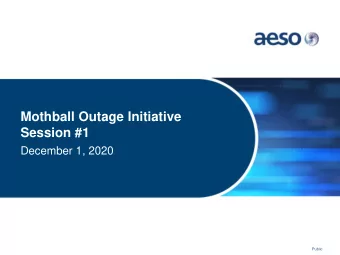 Session #1  December 1, 2020  Public  Notice  In accordance with its mandate to operate in the