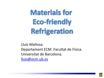 L. Maosa, A. Planes, E. Vives  M.Barrio, J.L. Tamarit  D. Gonzlez, E. Stern  Univ. Polit.