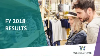 RESULTS  CONVENIENCE SHOPPING CENTRES  IN NORTH-WEST EUROPE  COMPANY PROFILE  16  KEY FACTS  9