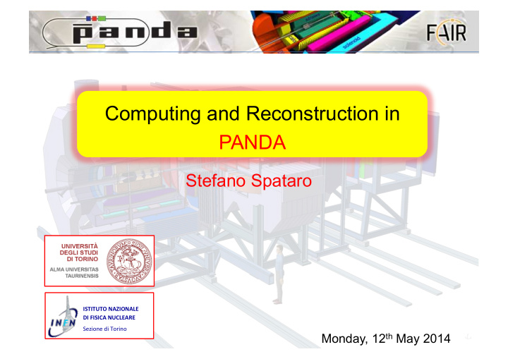 computing and reconstruction in panda