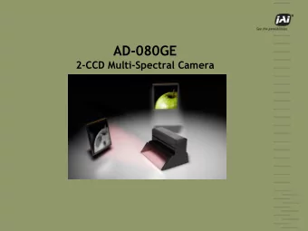 AD-080GE  2-CCD Multi-Spectral Camera  AD-080GE    Two 1/3 progressive scan CCDs with