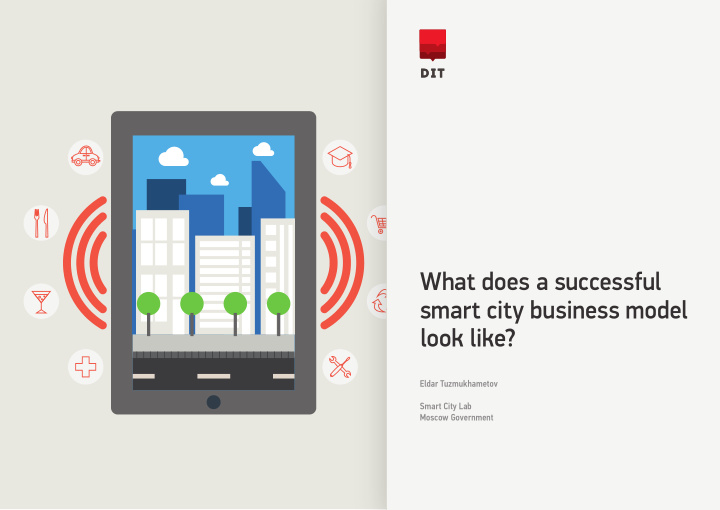 what does a successful smart city business model look like