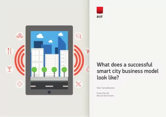 What does a successful  smart city business model  look like?  Eldar Tuzmukhametov  Smart City Lab
