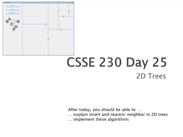 2d trees