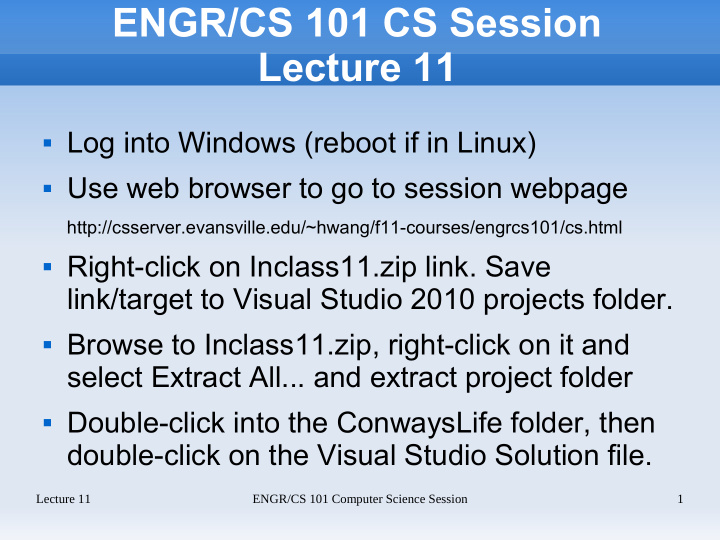 engr cs 101 cs session lecture 11