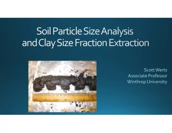 A Horizon  B Horizon  Samples  Standard Volumetric Glassware with open bottom Filter paper Funnel