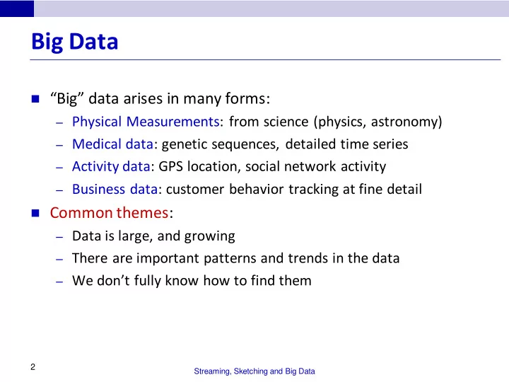 big data