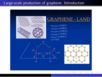Large-scale production of graphene: Introduction  Large-scale production of graphene: what is