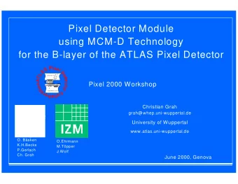 Pixel Detector Module  using MCM-D Technology  for the B-layer of the ATLAS Pixel Detector