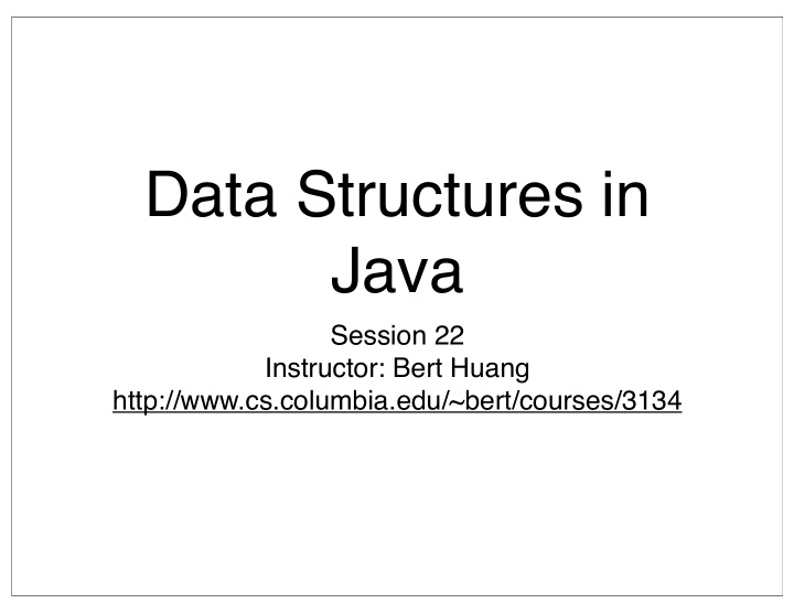 data structures in java