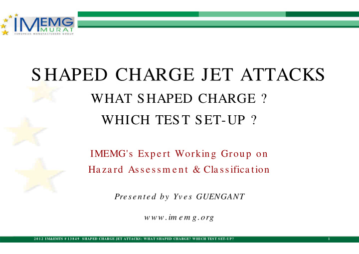 shaped charge jet attacks
