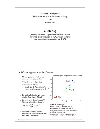 A real example: clustering electrical signals from neurons  amplifier  filters  software  A/D