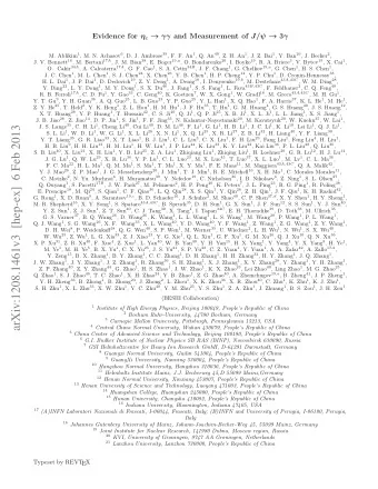 arXiv:1208.1461v3  [hep-ex]  6 Feb 2013 S. L. Li 1 , W. D. Li 1 , W. G. Li 1 , X. L. Li 28 , X. N.