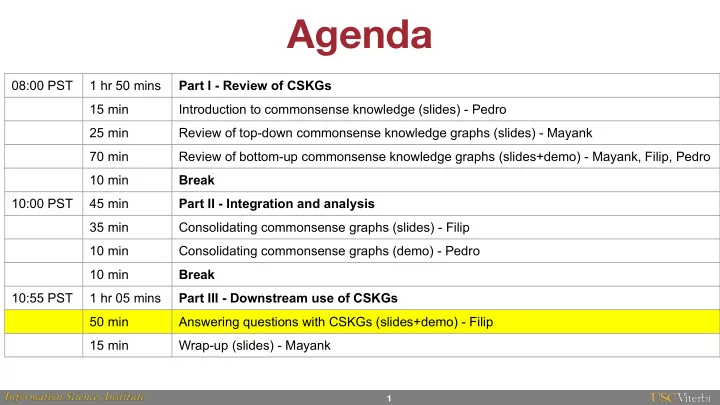agenda