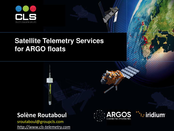 satellite telemetry services for argo floats sol ne