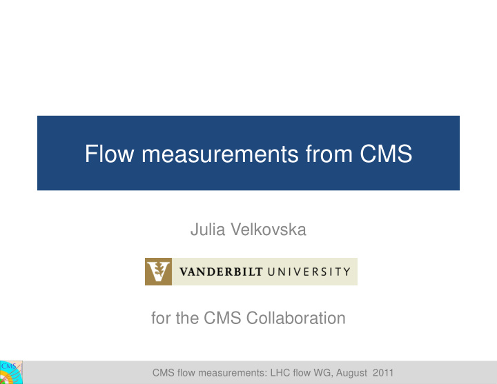 flow measurements from cms