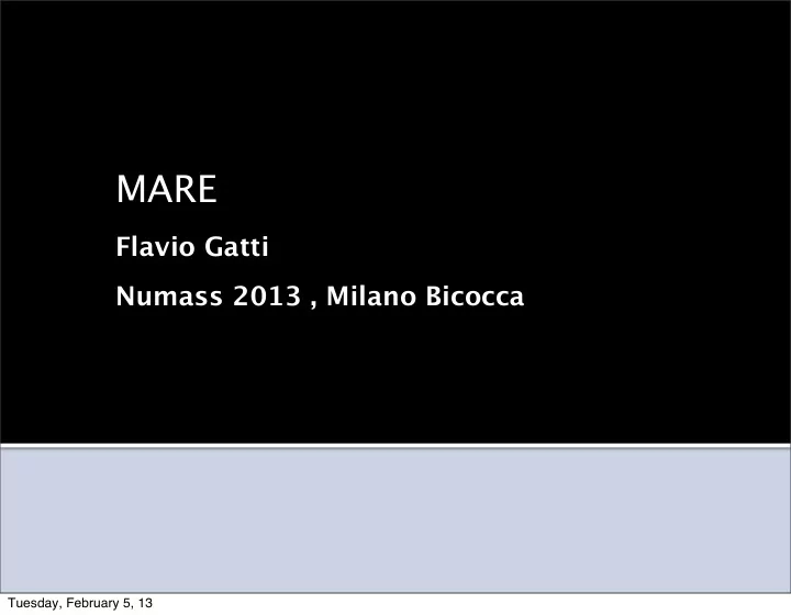tuesday february 5 13 brief history mare m