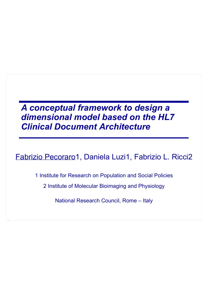 1 institute for research on population and social