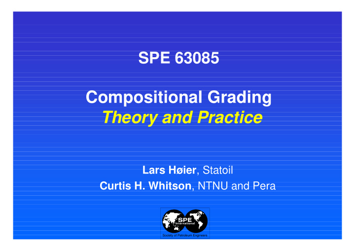 compositional grading theory and practice