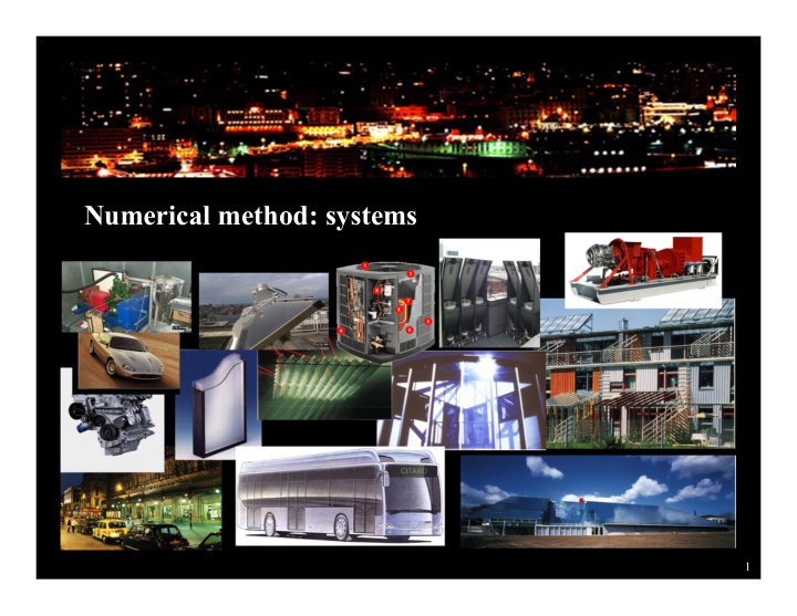 numerical method systems