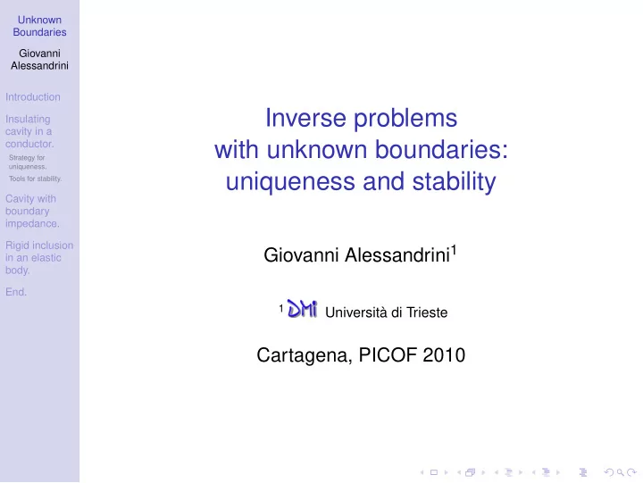 inverse problems