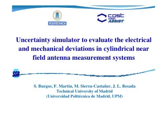 Uncertainty simulator to evaluate the electrical  and mechanical deviations in cylindrical near