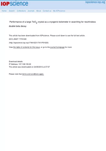 Performance of a large TeO2 crystal as a cryogenic bolometer in searching for neutrinoless  double