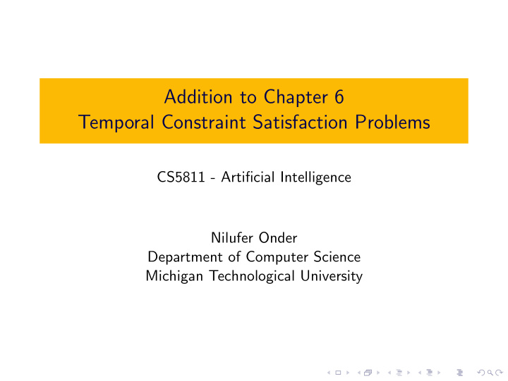 addition to chapter 6 temporal constraint satisfaction