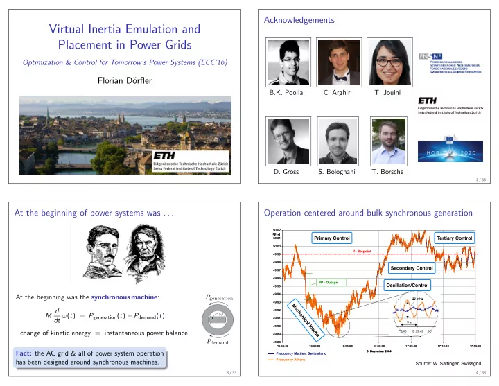 virtual inertia emulation and placement in power grids