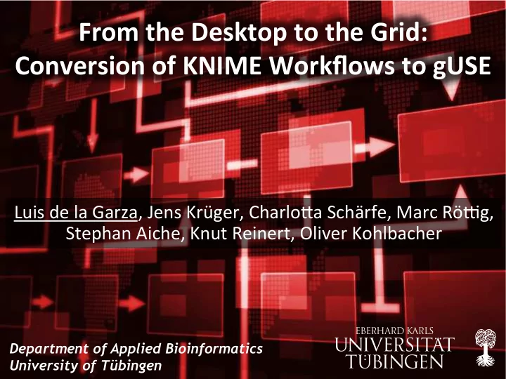 from the desktop to the grid