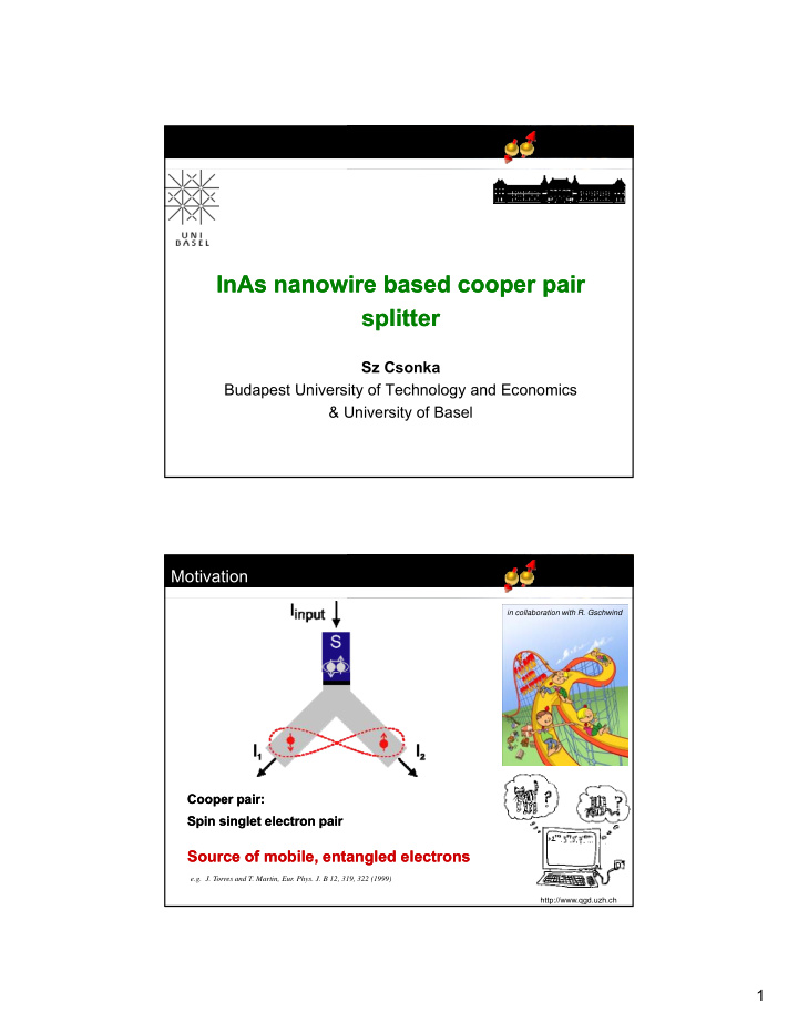 inas inas nanowire nanowire based cooper pair based