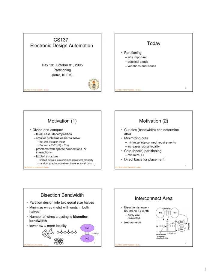cs137 today electronic design automation