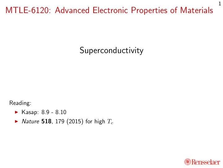 mtle 6120 advanced electronic properties of materials