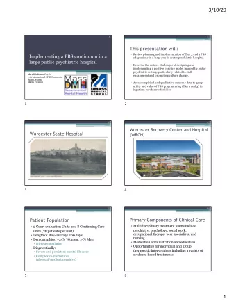 3/10/20  1  2  This presentation will:   Review planning and implementation of Tier 3 and 1 PBS