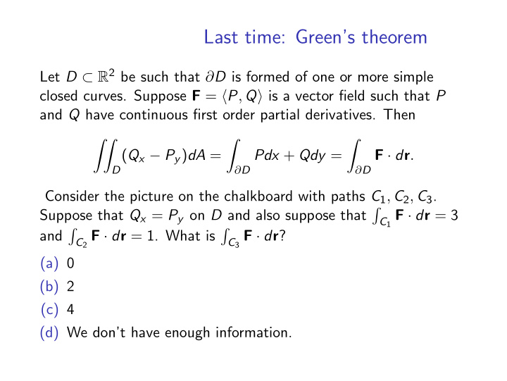 last time green s theorem