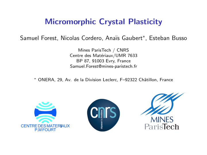 micromorphic crystal plasticity