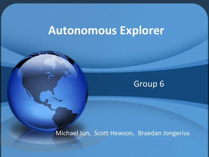 autonomous explorer