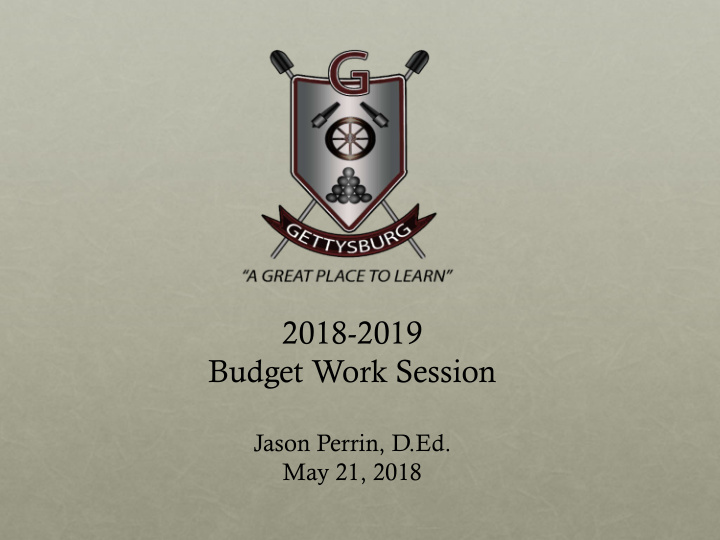 2018 2019 budget work session